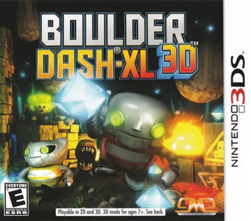Boulder Dash XL 3D (Usa) box cover front